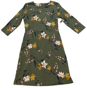 Old Navy Green Floral Dress